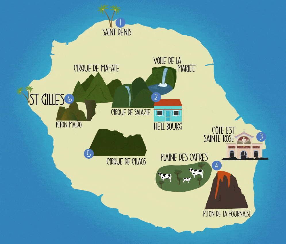 Autotour La Réunion de Sites en Sites hébergement Standard (Reunion)