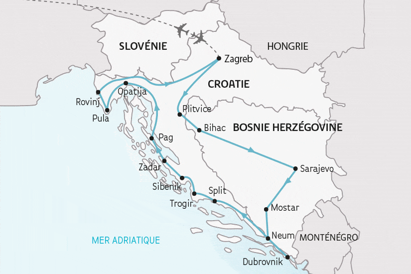 Circuit Splendeurs de Croatie et de Bosnie (Croatie)