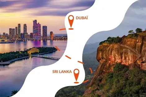 Dubai et les Emirats : Combiné circuit et hôtel Riu Dubai 4* + Circuit Découverte au Sri Lanka