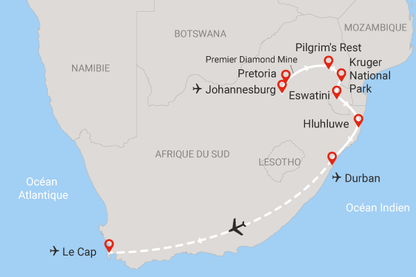 Circuit Les Incontournables de l'Afrique du Sud johannesbourg Afrique Du Sud