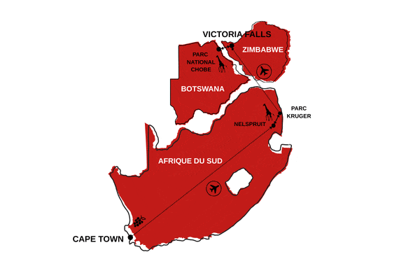 Circuit Aventures Austales, de l'Afrique du Sud au Botswana le_cap Afrique Du Sud
