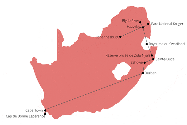 Circuit Du Cap de Bonne Espérance au Parc Kruger et Chutes Victoria le_cap Afrique Du Sud