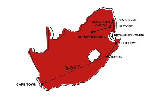 Circuit Les Trésors du Pays Arc-en-Ciel en hôtels de charme Privatif le_cap Afrique Du Sud