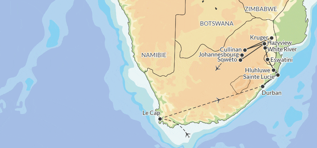 Circuit L'Afrique du Sud Intimiste 2025 le_cap Afrique Du Sud