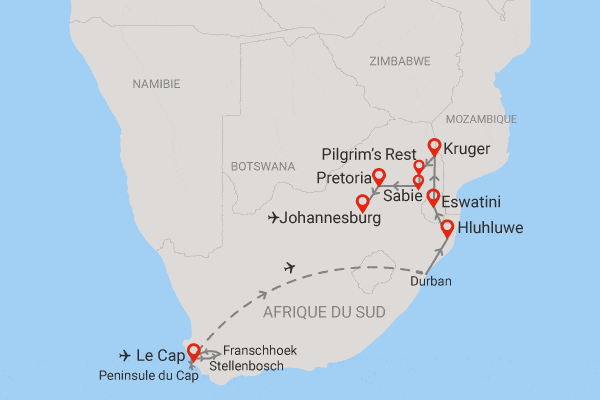 Circuit Paysages Sud Africains le_cap Afrique Du Sud