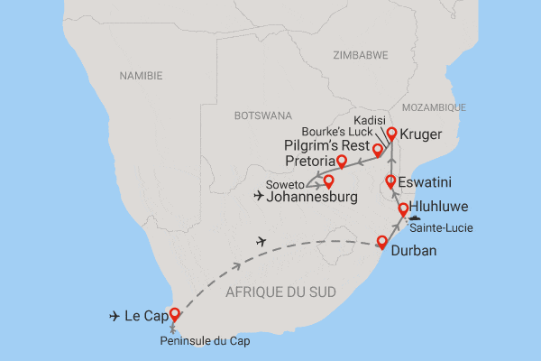 Circuit Toutes les richesses d'Afrique du Sud le_cap Afrique Du Sud