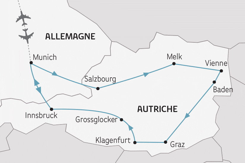 Circuit L'Autriche le Joyau des Alpes munich Allemagne