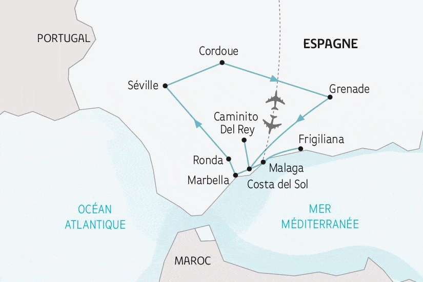 Circuit L'essentiel de l'Andalousie malaga Andalousie