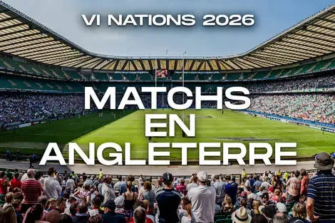 Hôtel - 3* + Billet au match - Equipe d'Angleterre de Rugby londres Angleterre