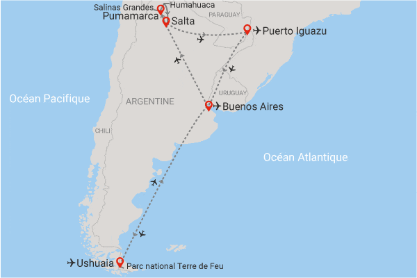 Circuit L'Argentine des grands espaces + extension Ushuaia (maximum 16 participants) buenos_aires Argentine