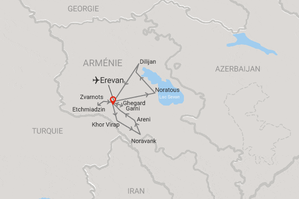 Circuit Couleurs d'Arménie yerevan Armenie