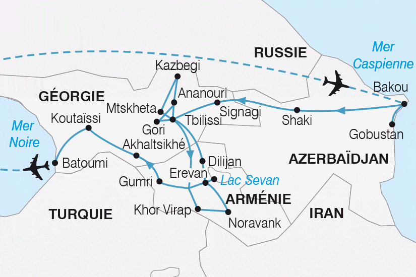 Circuit Le Grand Tour du Caucase bakou Azerbaidjan