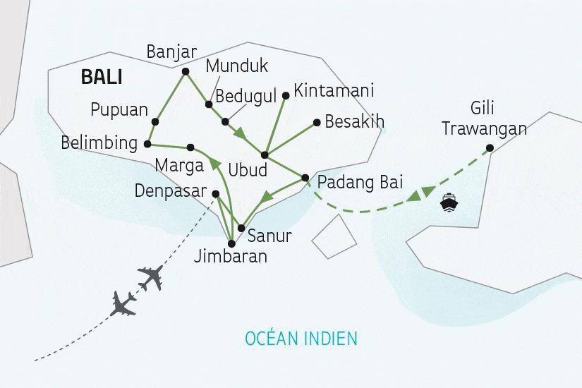 Circuit Bali, l'île des Dieux denpasar Bali