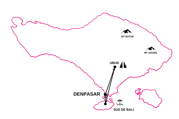 Circuit Combiné Bali, Jungle et Sable de Bali 9 ou 10 jours denpasar Bali