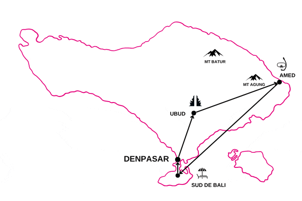 Combiné hôtels Jungle, Ocean & Sable de Bali denpasar Bali