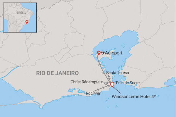 Circuit Rio Essentiels au Windsor Leme (maximum 10 participants) rio Bresil