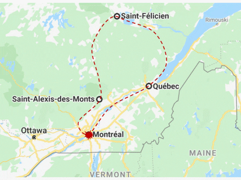Autotour Classic Québec montreal Canada