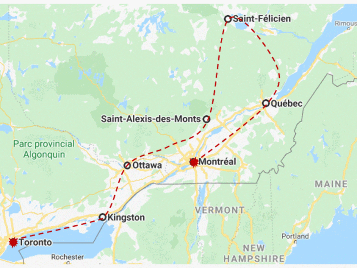 Autotour Sur la route : de Montréal à Toronto - Voiture flex montreal Canada