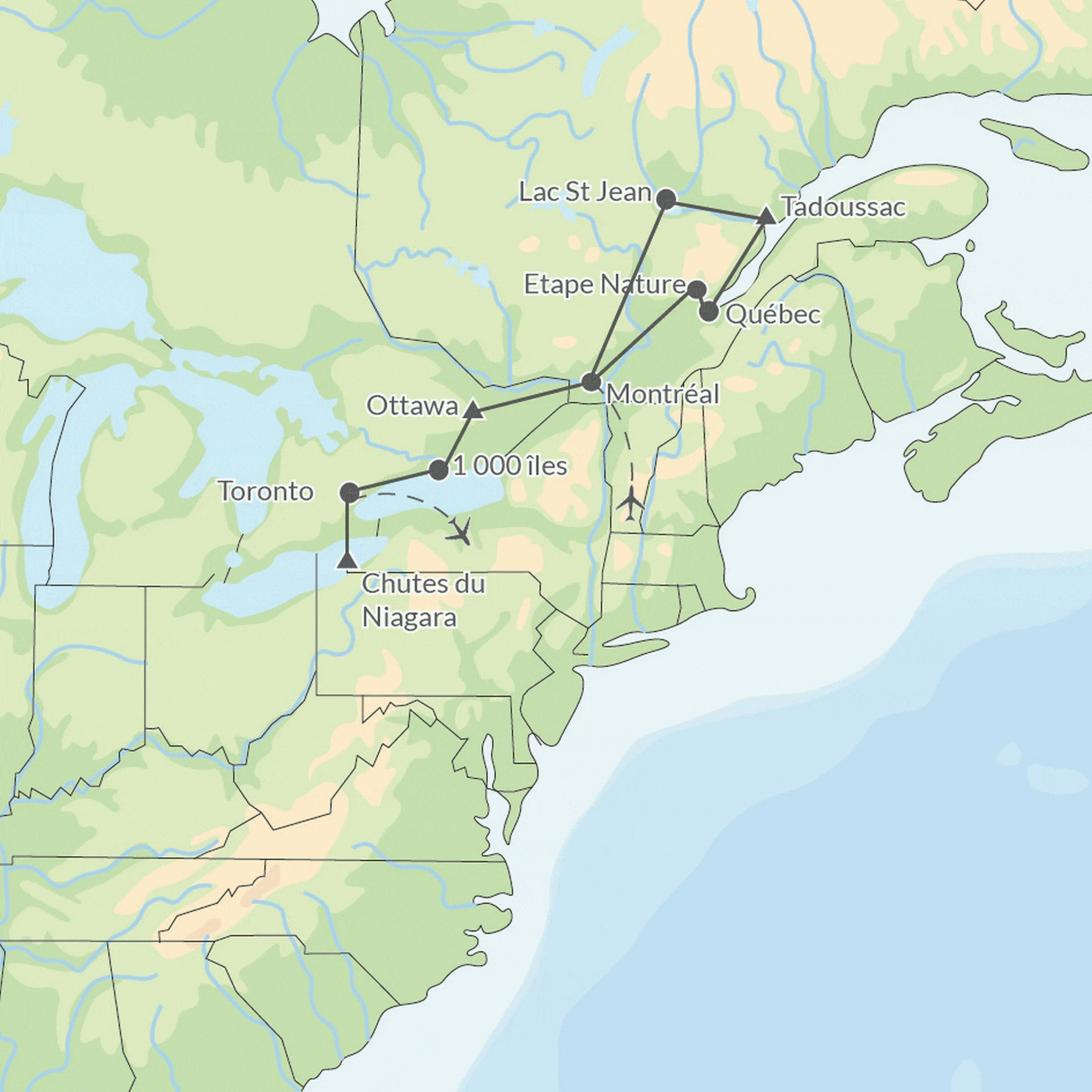 Circuit Beautés de l'Est Canadien 2025 montreal Canada