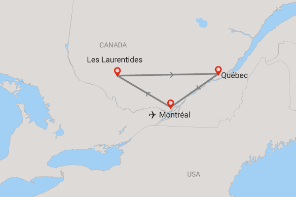 Circuit Intense Québec en Hiver montreal Canada