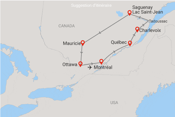 Autotour Sur les Routes du Québec à la Mauricie en Liberté XL montreal Canada