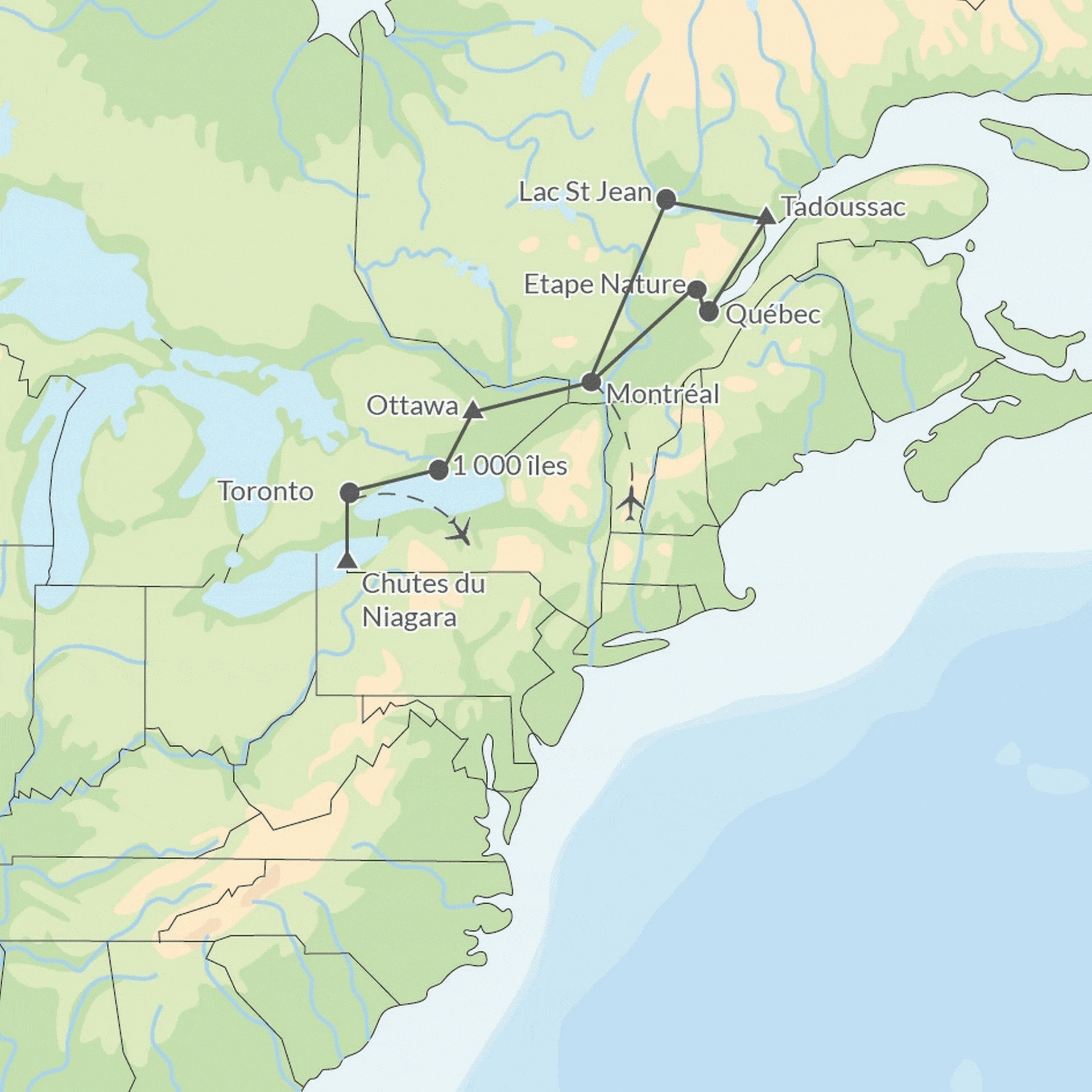 Circuit Beautés de l'Est Canadien 2026 toronto Canada