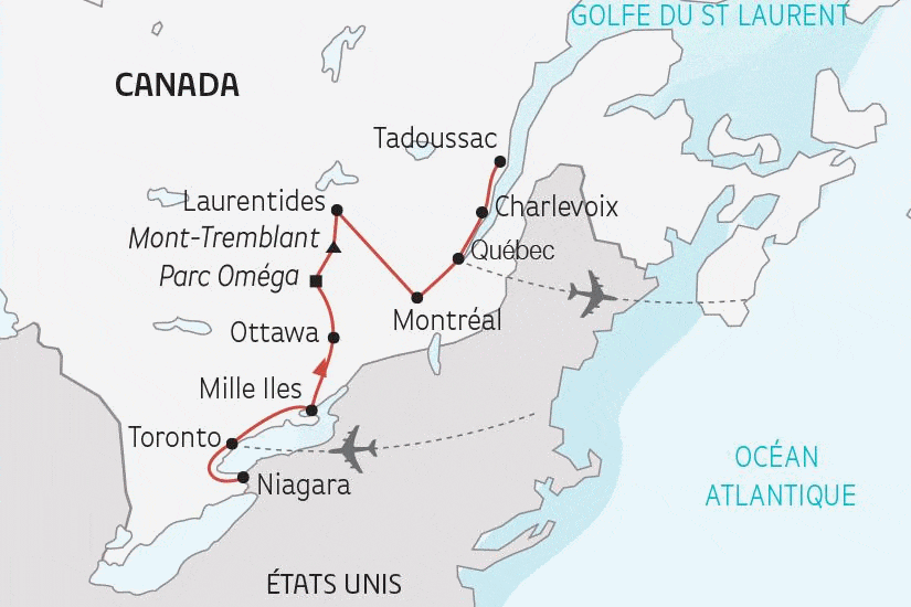 Circuit Le Canada, grandeur nature toronto Canada