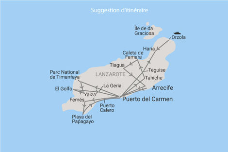 Sur les routes de Lanzarote en liberté