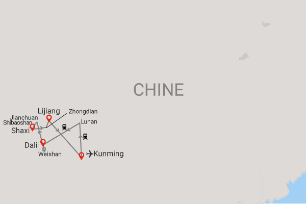 Circuit Yunnan, sur la route des nuages kunming Chine