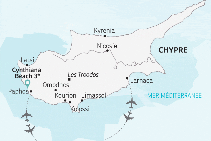 Circuit Mosaïque chypriote paphos Chypre