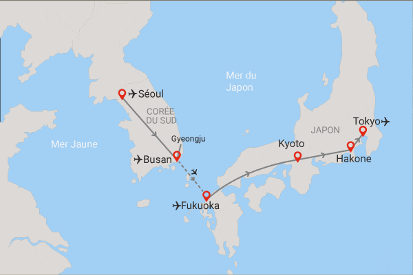 Circuit De Séoul à Tokyo, histoire et traditions seoul Coree