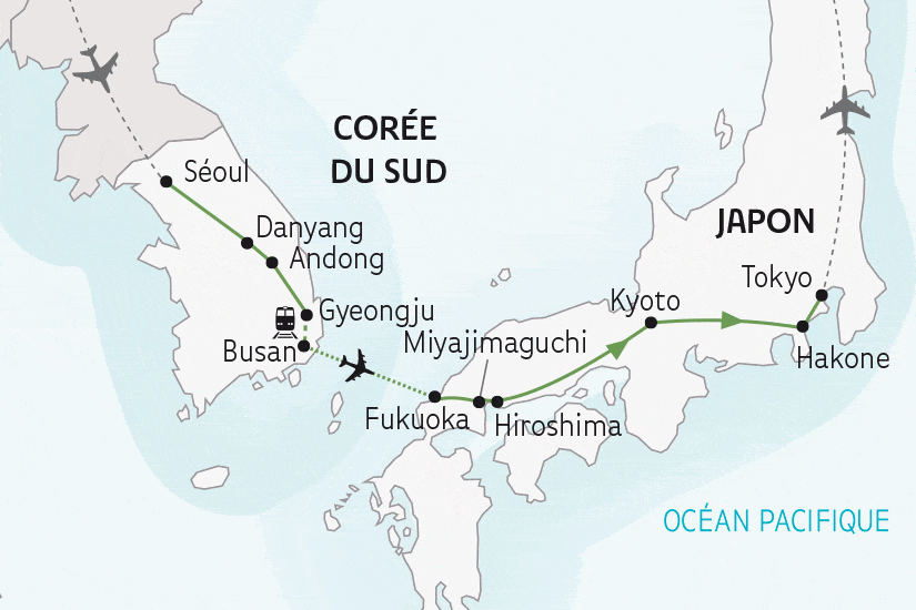 Circuit La Corée du Sud et le Japon seoul Coree