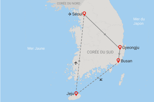 Circuit Voyage en liberté, éventail des traditions de Corée et extension île de Jeju seoul Coree
