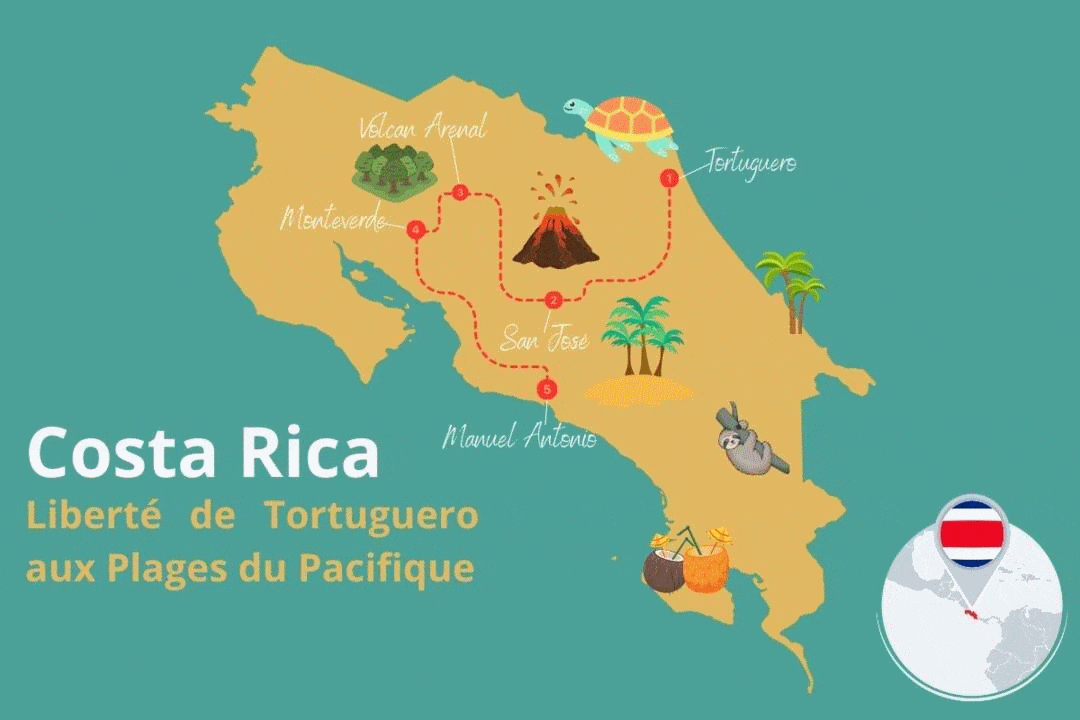 Mon Circuit Liberté de Tortuguero aux Plages du Pacifique san_jose Costa Rica