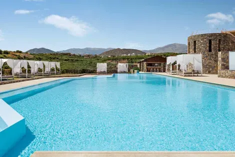 Crète : Club Framissima Premium Zeus Eleva Mirabello Bay (ex Mirabello Bay Luxury Resort), logement en Bungalow junior suite avec piscine privative