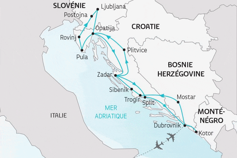 Circuit La Croatie du Nord au Sud dubrovnik Croatie