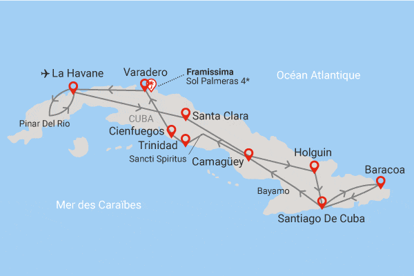 Circuit Grand Tour de Cuba en privatif la_havane Cuba
