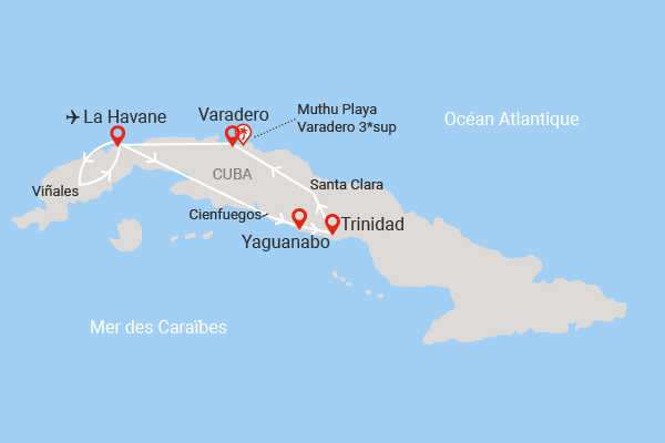 Circuit Trésors Cubains (avec 2 nuits à l'hôtel Muthu Playa Varadero 3*sup) la_havane Cuba