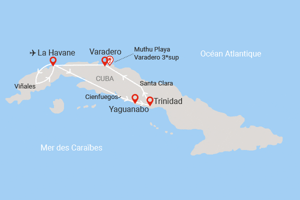 Circuit Trésors Cubains avec extension 2 nuits Muthu Playa Varadero la_havane Cuba