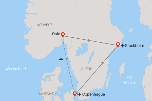 Circuit Charmes des 3 capitales scandinaves copenhague Danemark