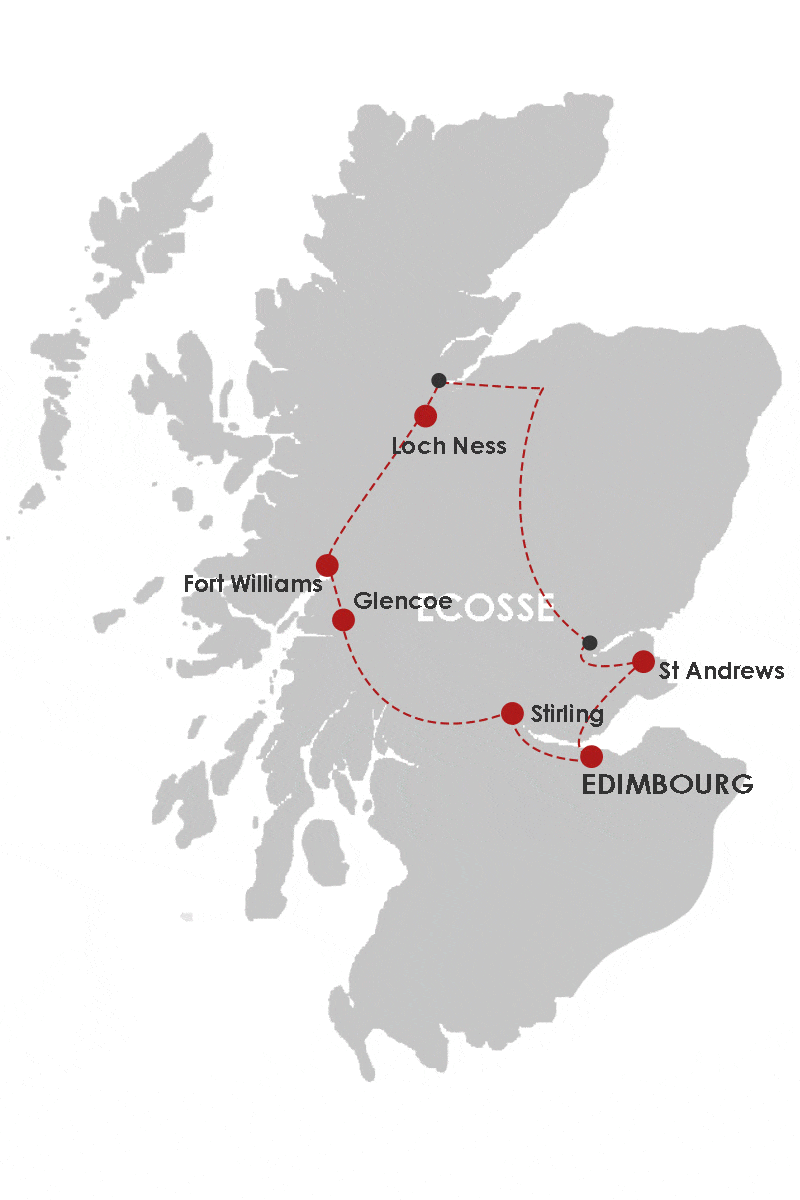 Autotour Entre Lochs et Châteaux - B&B edimbourg Ecosse