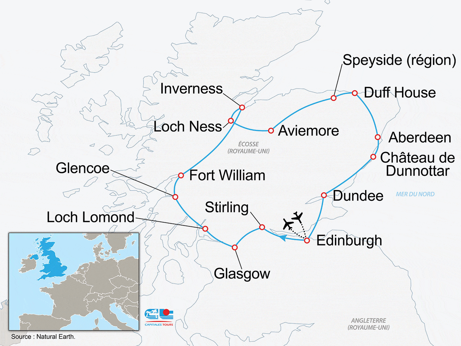 Circuit Ecosse légendaire edimbourg Ecosse