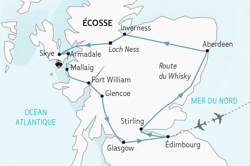 Circuit Merveilles d'Ecosse edimbourg Ecosse