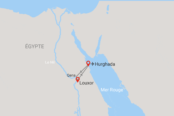 Circuit De la Mer Rouge au Temple de Dendérah hurghada Egypte