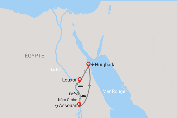 Combiné croisière et hôtel Découverte de la mer rouge et du Nil hurghada Egypte