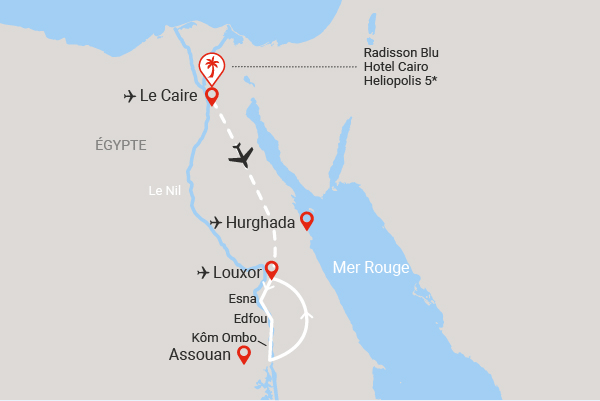 Combiné croisière et hôtel Isis (Le Caire et croisière Framissima) et extension Framissima Continental Hurghada le_caire Egypte