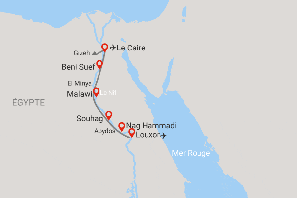 Combiné croisière et hôtel Rivages secrets du Nil de Louxor au Caire le_caire Egypte