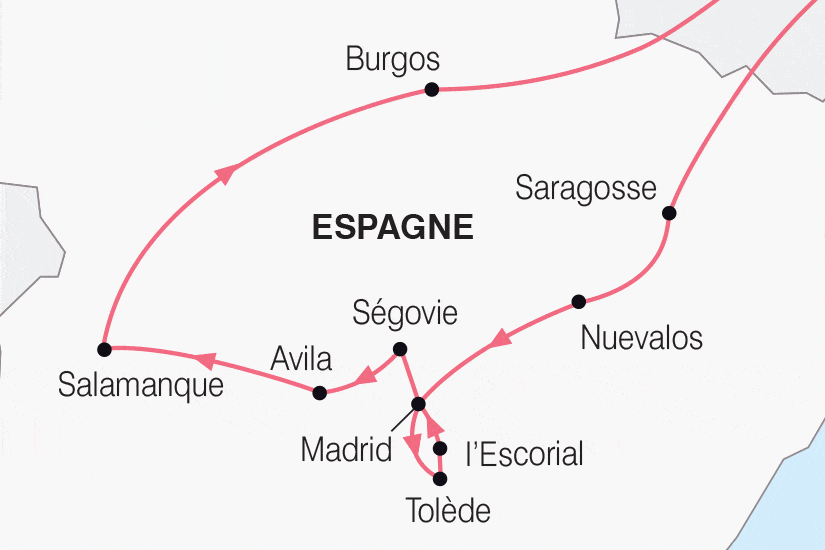 Circuit Madrid et La Castille - Départ Sud saragosse Espagne