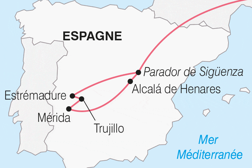 Circuit L'Espagne Secrète en Paradores - Départ Sud siguenza Espagne