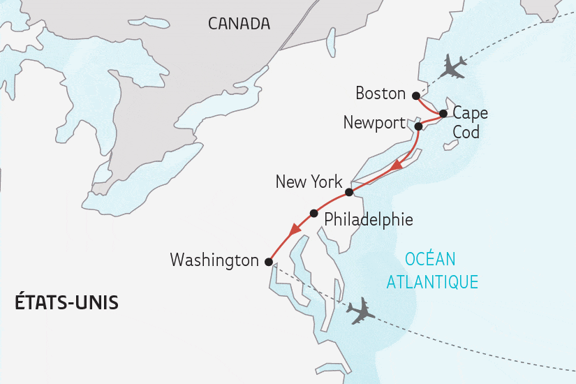 Circuit Merveilles de l'Est américain boston Etats-Unis